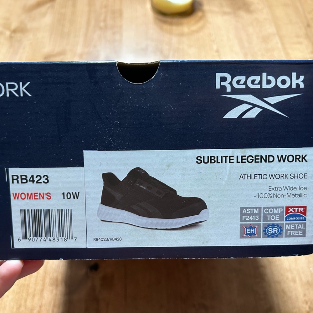 Reebok Sublite Legend Athletic Work Shoe, Size 10W